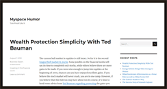 Desktop Screenshot of myspacehumor.com
